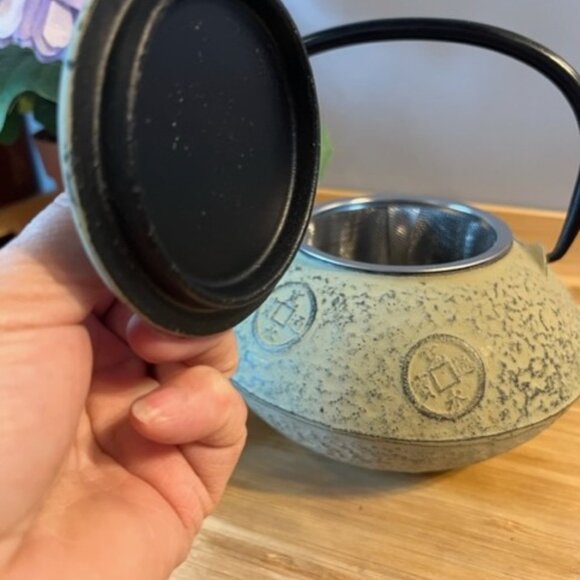 Cast iron Japanese teapot Nambu Ironware Tekki Kozeni Vtg - Picture 3 of 5